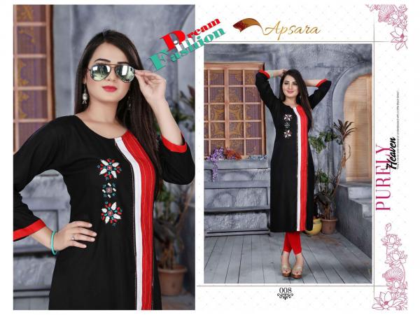 Aagya Apsara 3 Designer Rayon Embroidery Kurti